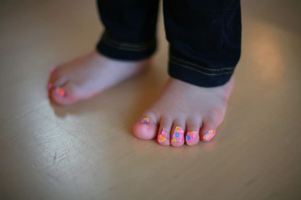 子どもペディキュア