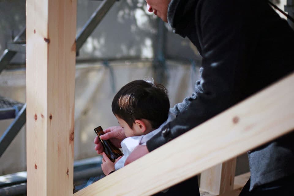 読売ランド前上棟式