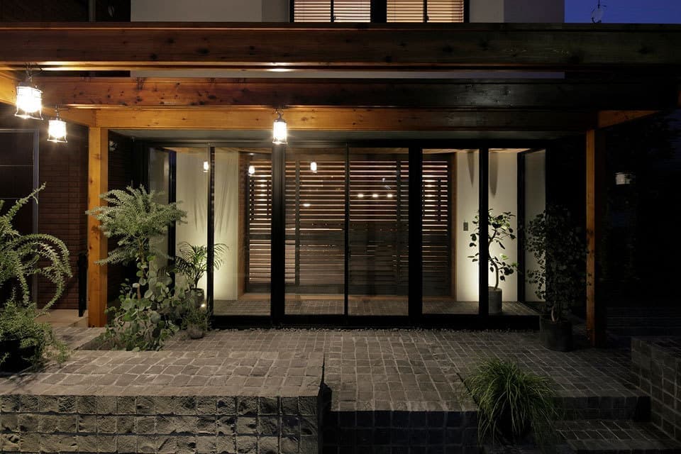 カフェのような家石畳