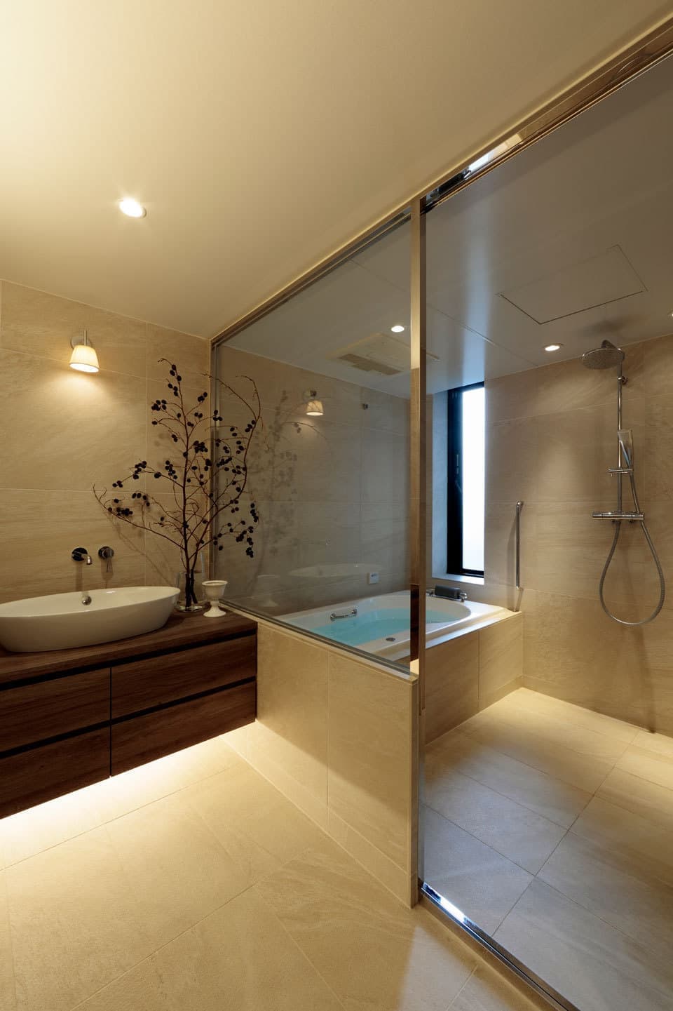 ホテルのような洗面室