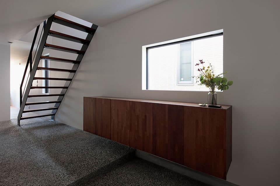 洗い出しの玄関