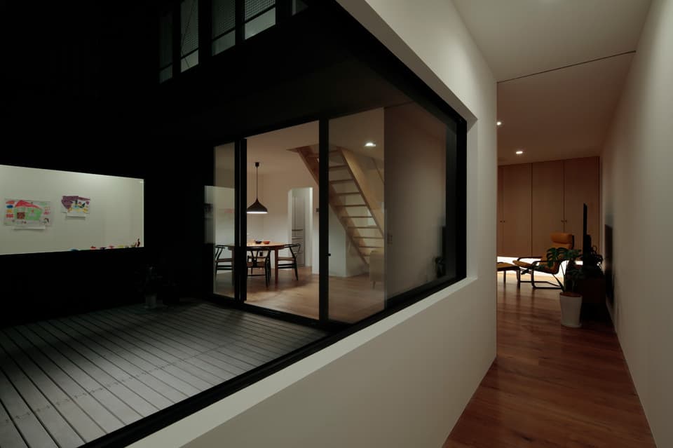 洗い出しの玄関