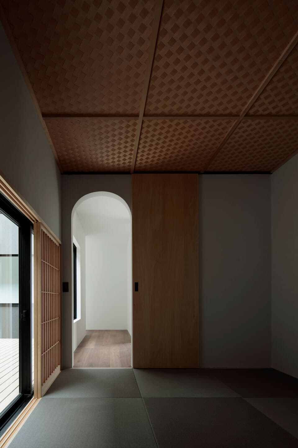 洗い出しの玄関