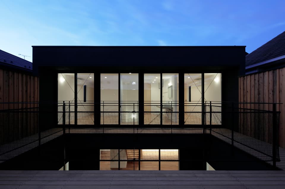 洗い出しの玄関